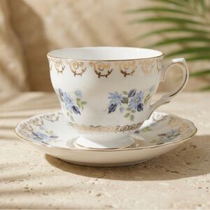 Colclough Floral Teacup & Saucer Set